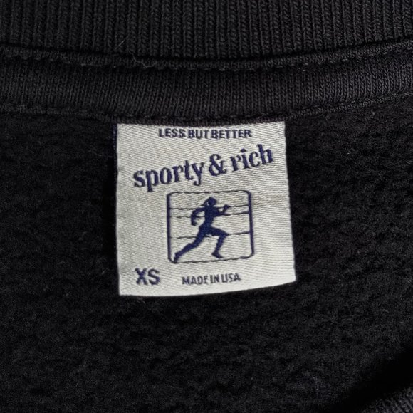 Sporty & Rich Black Fitness Sweatshirt - Picture 4 of 6